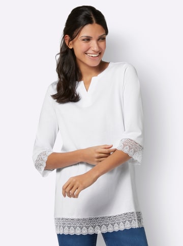 Sieh an! 3/4-Arm-Shirt in weiß