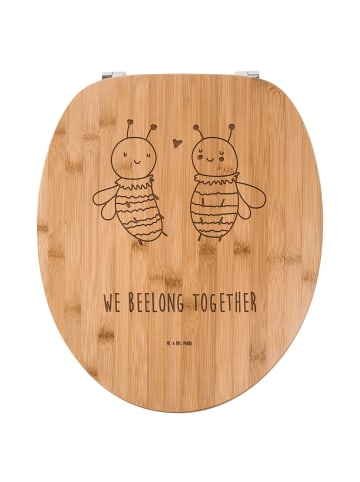 Mr. & Mrs. Panda WC Sitz Biene Verliebt mit Spruch in Transparent