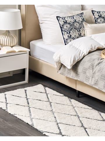 Beliani Shaggy PENDIK in Beige/Grau - (W) 80 x (H) 3 x (L) 150 cm