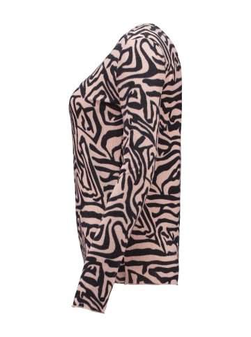 Hailys Langarmshirt 2er-Set V-Ausschnitt Normale Passform in Grau-Pink