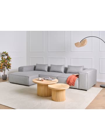 Beliani Ecksofa BRANDE in Grau - (W) 330 x (H) 70 x (L) 184 cm