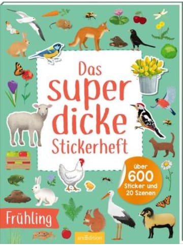 ars edition Buch - Das superdicke Stickerheft - Frühling