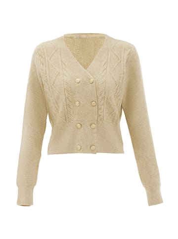 NAEMI Strickjacke in Beige