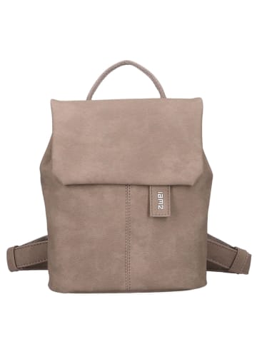 Zwei Mademoiselle MR45 - Rucksack Mini 22 cm (nubuk-linen) in nubuk-cappuccino