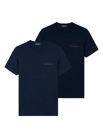 Emporio Armani 2er Pack T-Shirt in Dunkelblau