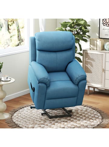 HOMCOM Aufstehsessel-83B x 89T x 102H cm-Blau