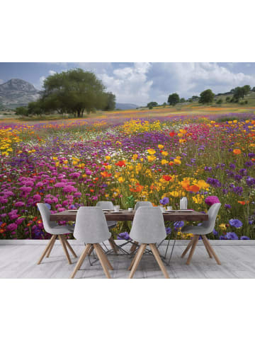 WALLARENA Fototapete Blumen in Bunt