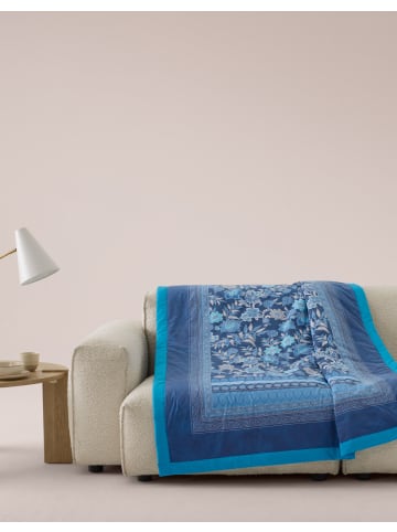 Bassetti Plaid DOLCEACQUA in blau