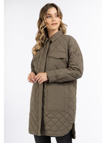 DreiMaster Damen Baumwolljacke Mit Leichter Wattierung in Oliv