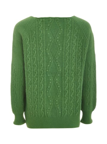 Tanuna Strickpullover in Grün