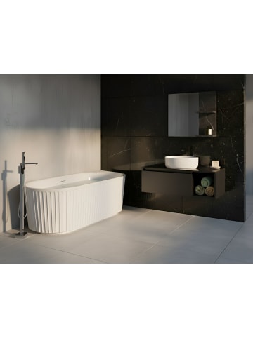 Beliani 2-tlg Badewanne SERENA in Weiß