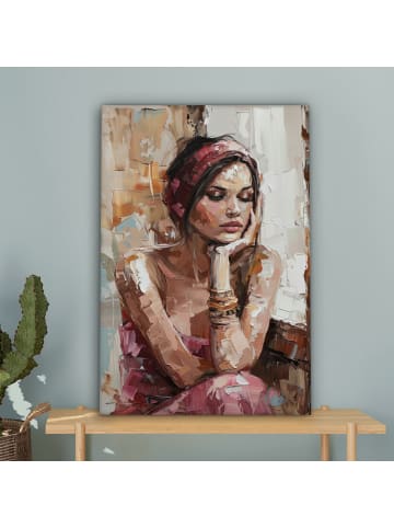 MuchoWow Poster mit Leiste Träumendes Porträt  (BxH)