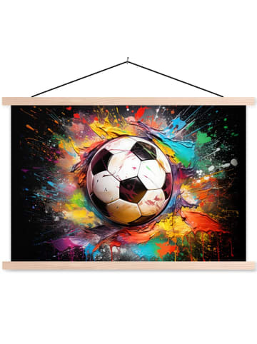 MuchoWow Poster mit Leiste Fußball  (BxH)