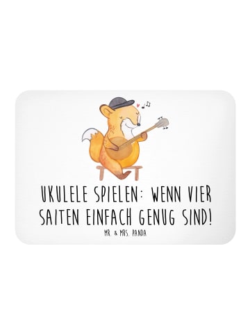 Mr. & Mrs. Panda Magnet Ukulele Freude mit Spruch in Weiß