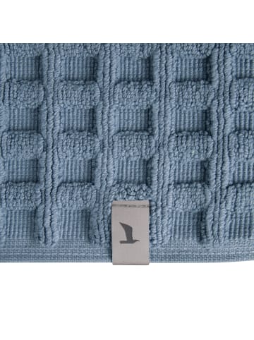 Möve Badteppich Piquée 60x60 cm in steel blue