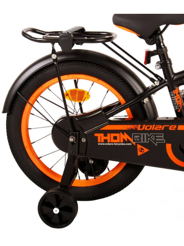 Volare Kinderfahrrad Thombike für Jungen 16 Zoll Kinderrad in Schwarz Orange 4 Jahre