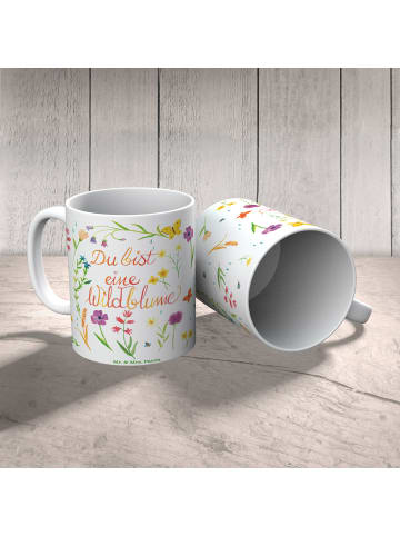 Mr. & Mrs. Panda Keramiktasse Du bist eine Wildblume mit Spruch in Bunt