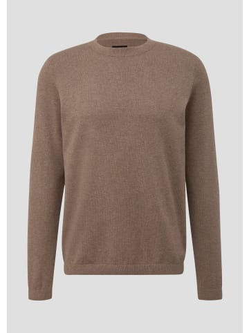 QS Strickpullover in 83W0_hellbraun