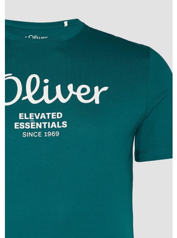 s.Oliver T-Shirt kurzarm in Petrol
