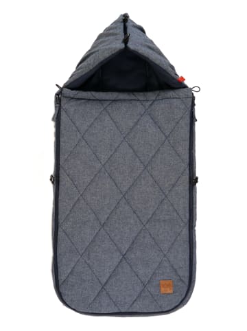 Kaiser Naturfellprodukte Nikko Melange Sommer Fußsack navy melange