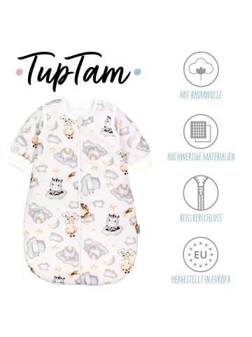 TupTam Baby Ganzjahres Schlafsack Wattiert in beige/grau