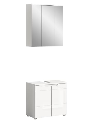 ebuy24 Badmöbelset Solero (4-teilig) Weiß 63 x 34 cm
