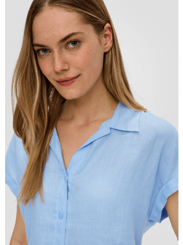 s.Oliver Bluse kurzarm in Blau