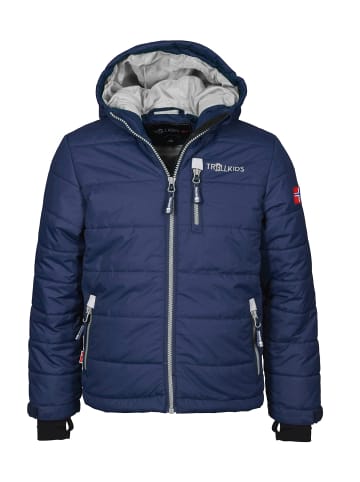 Trollkids Skijacke / Winterjacke "Hemsedal" in Marineblau / Silbergrau