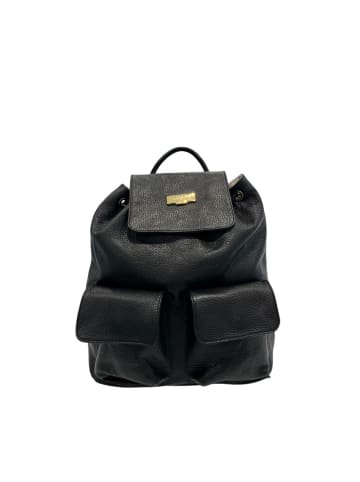 Baldinini Trend Schwarz Leder Damen Rucksack