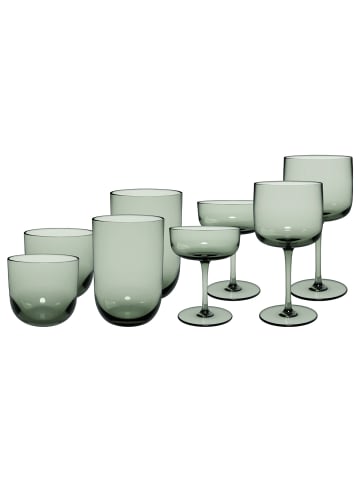 8-tlg. Komplett-Gläser-Set Like Glass in Sage