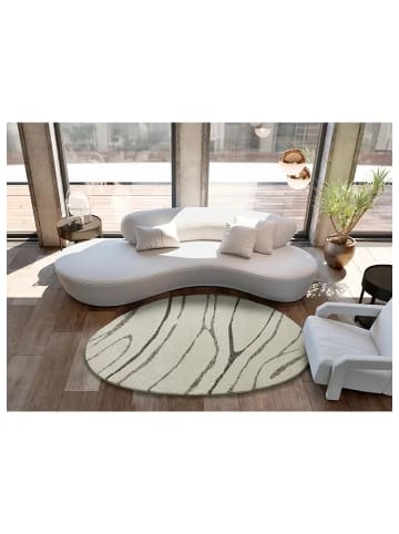 Atticgo Hochflor-Teppich NIAMEY unregelmäßige form in weiß