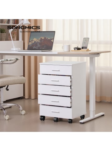 VASAGLE Aktenschrank Custos in Weiß - (B)42 x (H)65.7 x (T)40 cm