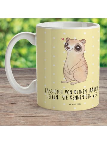 Mr. & Mrs. Panda Pott Plumplori Glücklich mit Spruch in Gelb Pastell