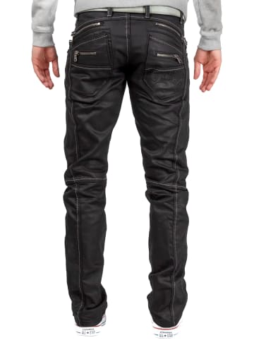 Cipo & Baxx Herren Regular Fit Jeans Mid Waist in Black