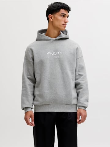 Aprel Kapuzenpullover in Light Grey Melange 1