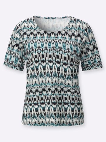 WITT WEIDEN Kurzarmshirt in mint-salbei-bedruckt