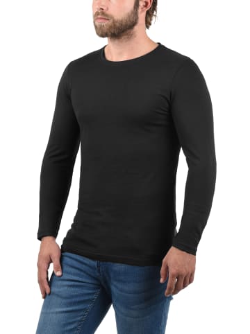 !SOLID Rundhalsshirt in schwarz