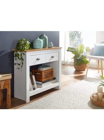 FineBuy Konsolentisch in Weiß / Spanplatte / 85x35x76