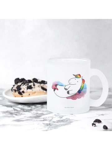 Mr. & Mrs. Panda Glasbecher Einhorn Wolke 7 ohne Spruch in Transparent