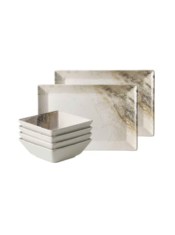 Ritzenhoff & Breker 6er Set Platten- & Schalen-Set Arezzo in braun