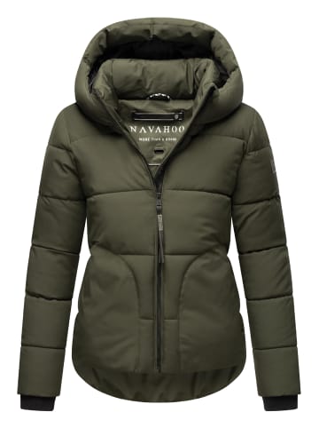 Navahoo Steppjacke Lachperle XIV in Dark Olive