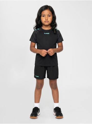 Hummel Verstellbare Taille Kurze Hose Hmlblaze Kinder in BLACK/POOL BLUE