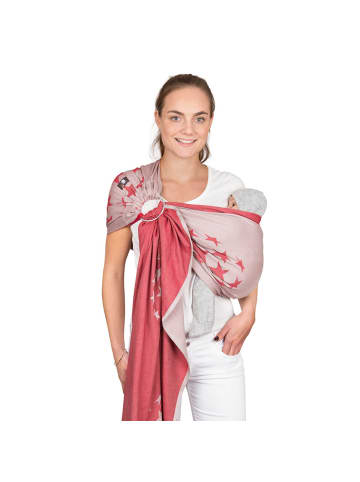 Hoppediz Babytragetuch Ring-Sling in Los Angeles rot