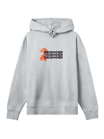 F4NT4STIC Hoodie Geishora Japan Streetstyle in grau meliert