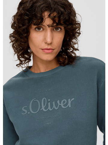 s.Oliver Sweatshirt langarm in Petrol