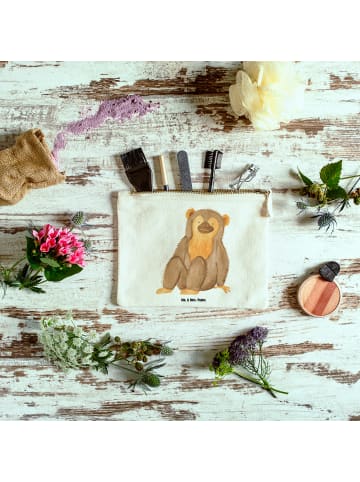 Mr. & Mrs. Panda Waschbeutel Affe ohne Spruch in Weiß