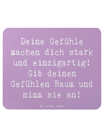 Mr. & Mrs. Panda Maus-Pad Spruch Emotionen ausdrücken mit Spruch in Lavendeltraum