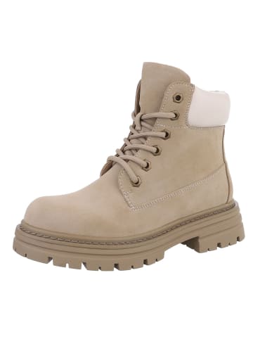 Ital-Design Stiefelette in Hellbraun