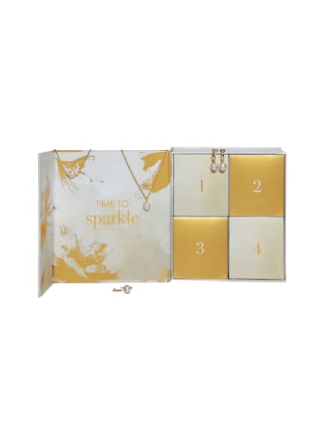 Steel_Art Adventsbox für Frauen 2025 Heideman Schmuck Adventsbox – Perle in goldfarben