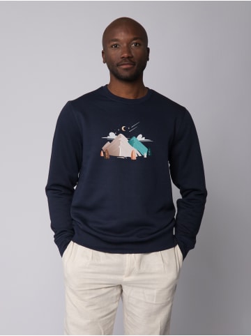wat? Apparel Sweatshirt Night & Clouds in Dunkelblau